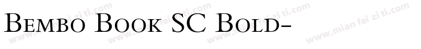 Bembo Book SC Bold字体转换